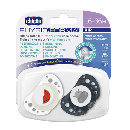 Physio Air Pacifier Blue Lumi 16-36M
