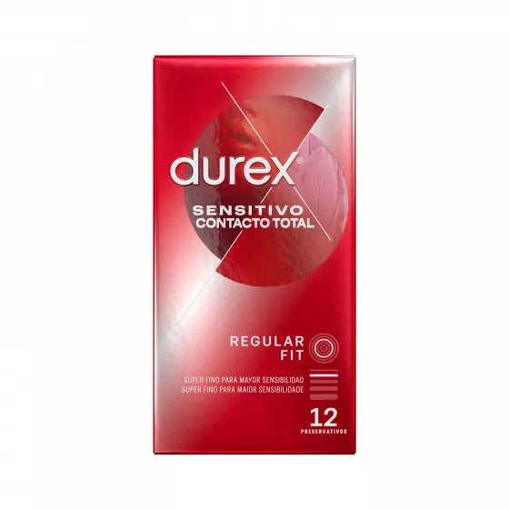 Durex Sensitive Total Contact Preservative x12