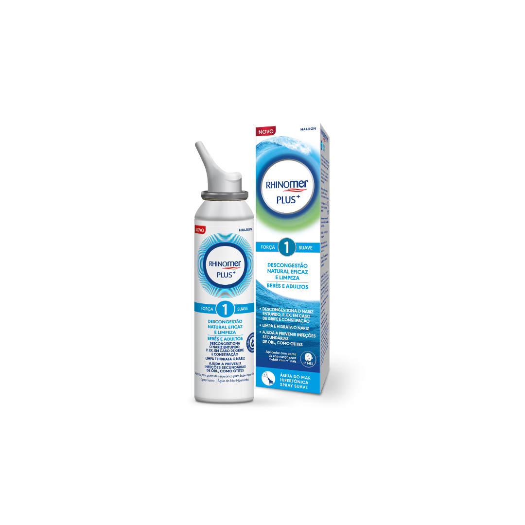 Rhinomer Plus+ 1 Gentle Strength: Natural Decongestion and Cleansing - Babies and Adults Spray 125 mL