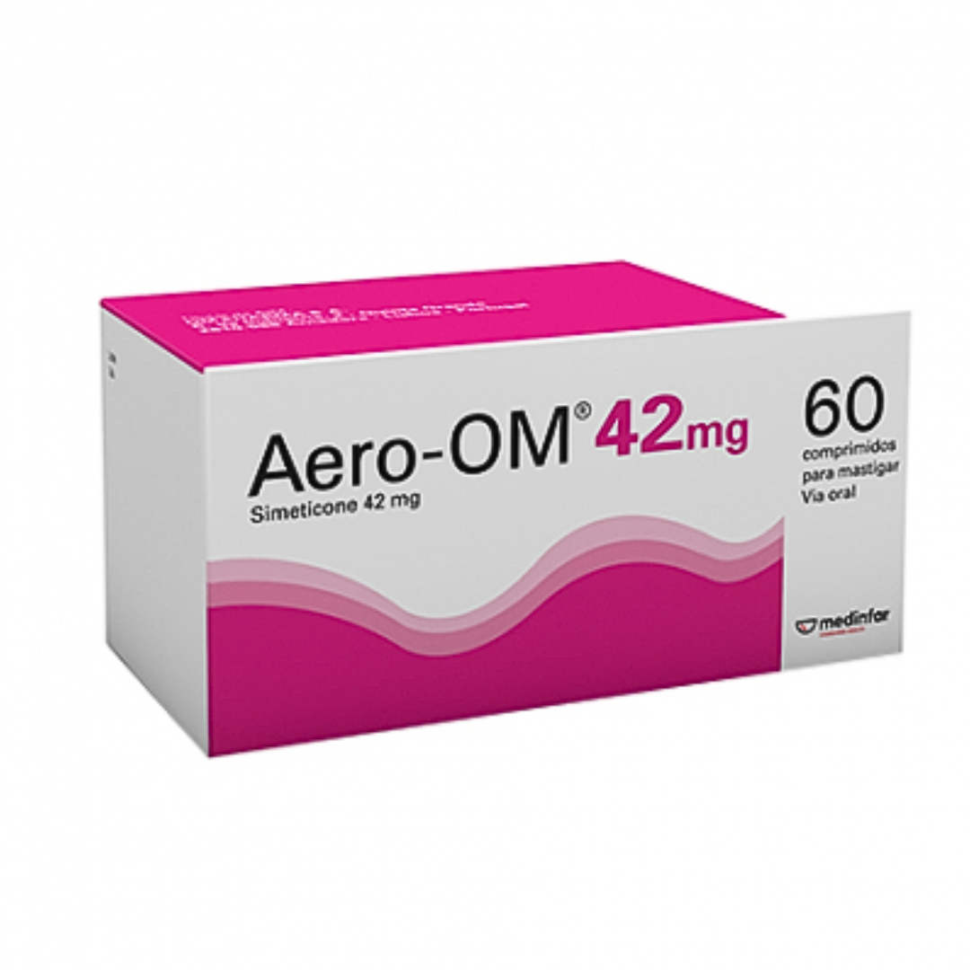 Aero-OM Chewable Tablets 42mg - 60 units.