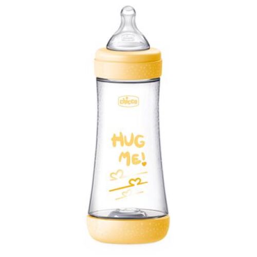 Biberão Perfect5 PP Amarelo fluxo rápido 300ml