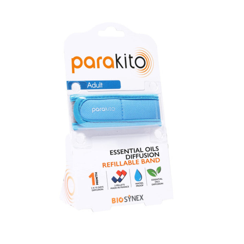 Parakito Pulseira Proteção Mosquitos- Adulto cor azul