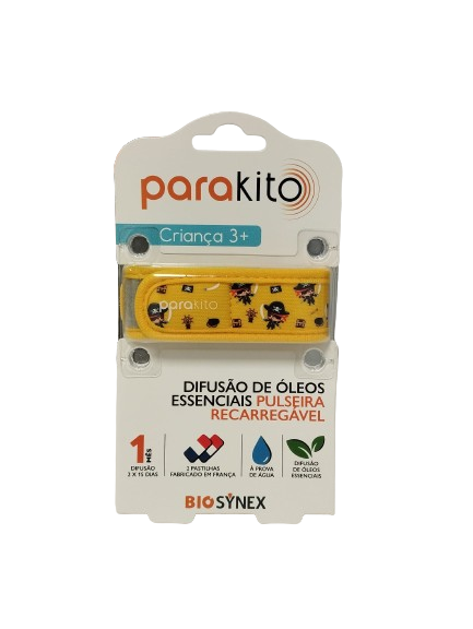 Parakito Pulseira Proteção Mosquitos- Junior piratas
