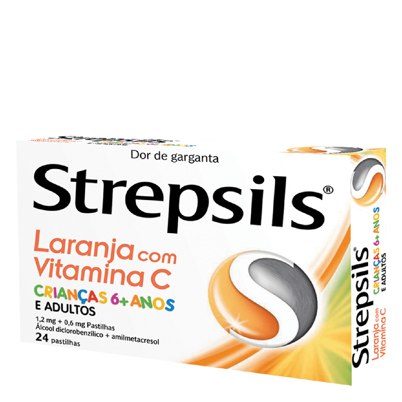 Strepsils Orange VitC Tablets 24 units