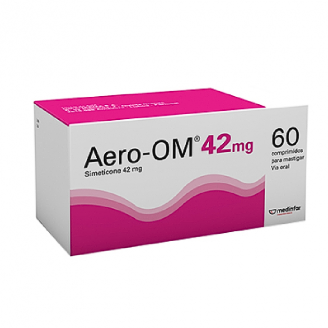 Aero-OM Comprimidos Para Mastigar 42mg - 60 un.