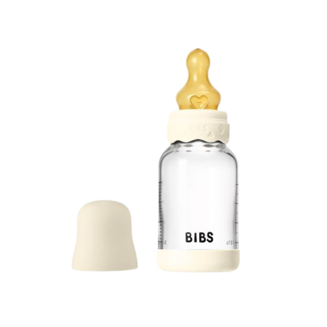 Biberão de vidro BIBS Boheme Ivory 120ml