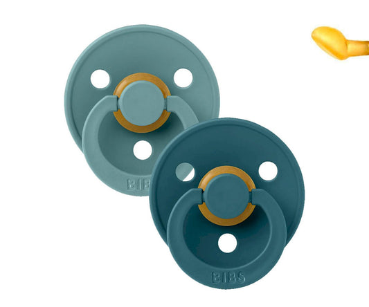 2 Chupetas BIBS Color Anatomical Island Sea/Forest Lake 0-6M