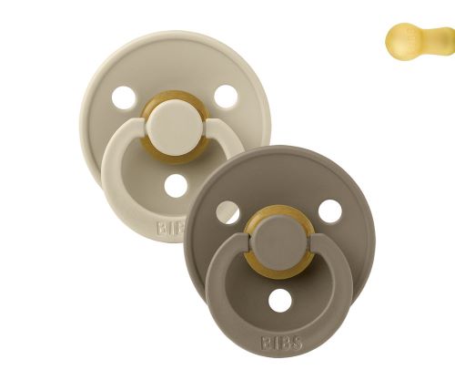 2 Chupetas BIBS Colors Dark Oak/Vanilla 18-36M