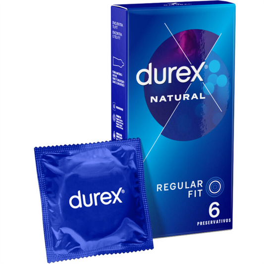 Durex Natural Regular Fit - 6 Preservativos