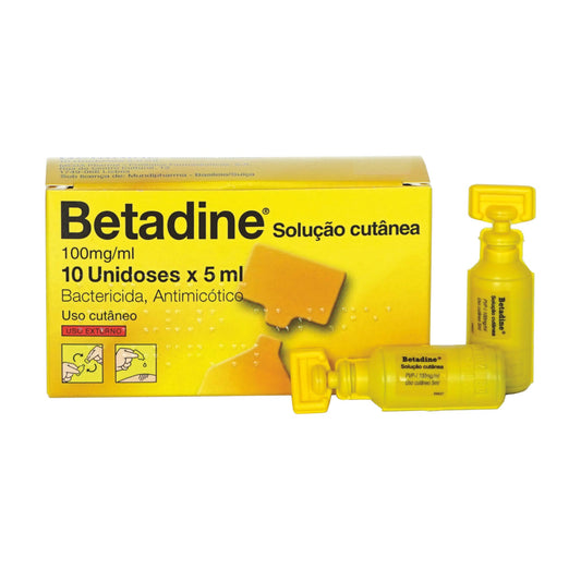 Betadine Solução Cutânea Unidoses 5ml 10un