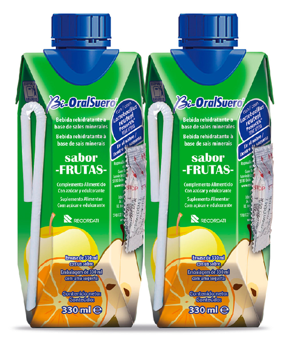 Bi-Oralsuero Frutas Solução Oral 330Ml - 2un.