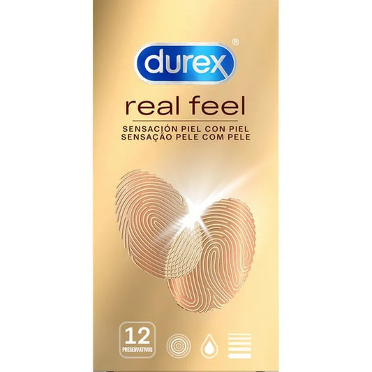 Durex Real Feel - 12 Preservativos