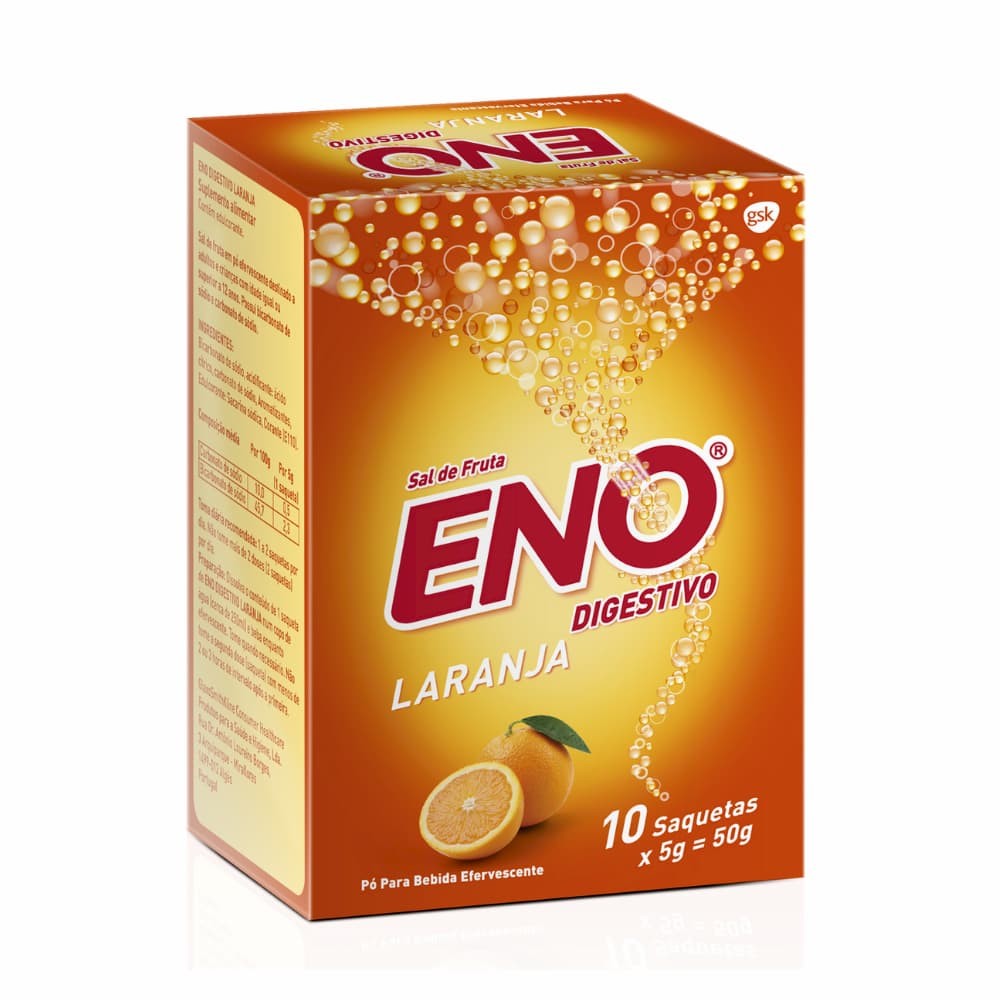 Eno Digestivo Laranja Saquetas 10un