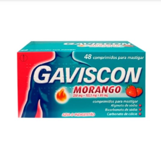 Gaviscon Morango 48 Comp. Mastig.