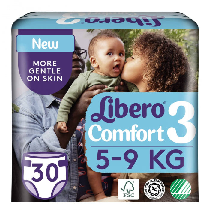 Libero Comfort Tam 3 (5-9Kg) Fraldas 30un