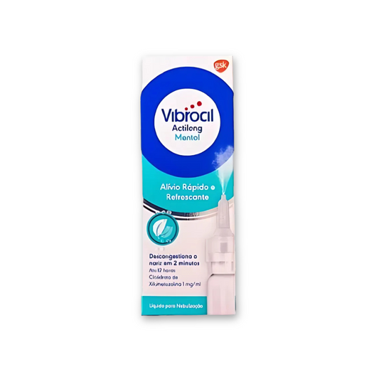 Vibrocil Actilong Mentol - Alívio Rápido e Refrescante